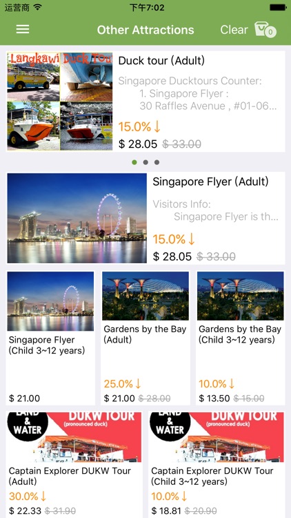 Singapore Attractions Tickets Discount