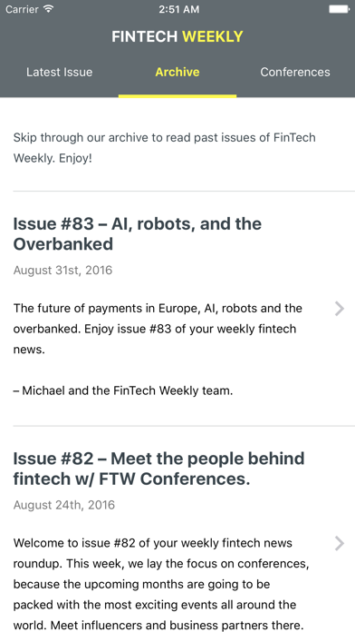 How to cancel & delete FinTech Weekly from iphone & ipad 2