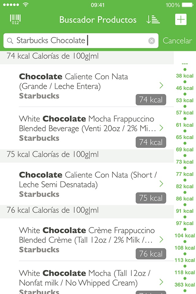 CalorieGuide Healthy Restaurant Meals & Nutrition screenshot 3