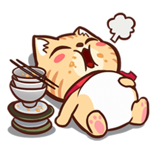 Greedy Lovely Cat Sticker icon