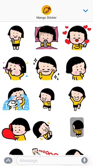 敏 (MiM) animated - Mango Sticker(圖1)-速報App