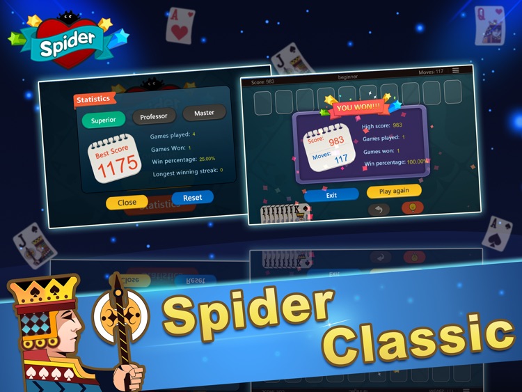 Spider Solitaire Classic HD-Free Card Game screenshot-4