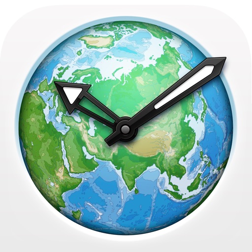 iWorld · 全球时区转换 x 旅程规划 x 两地时 Icon