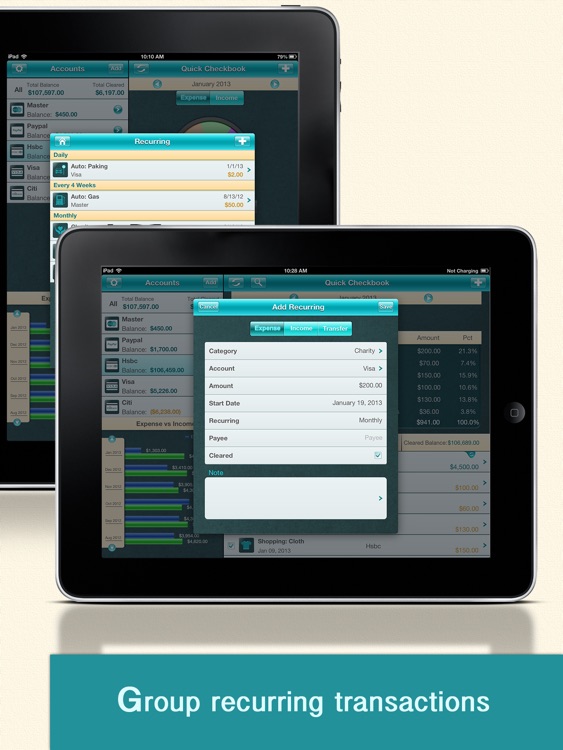 Quick Checkbook Pro for iPad