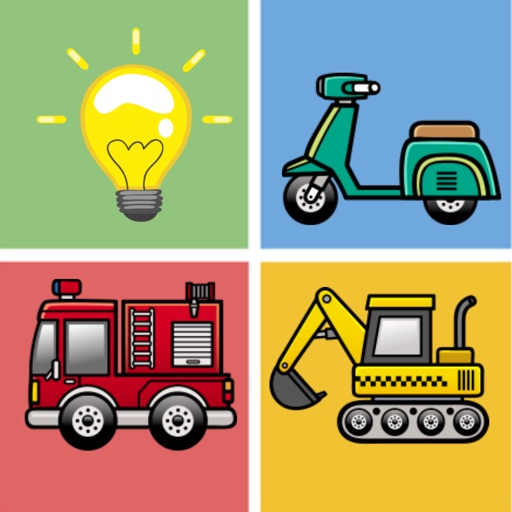 Vehicles Transportation Remember Matching Kid Game iOS App