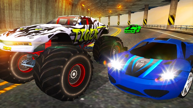 Crazy Car vs Monster Truck Racer 3D(圖2)-速報App