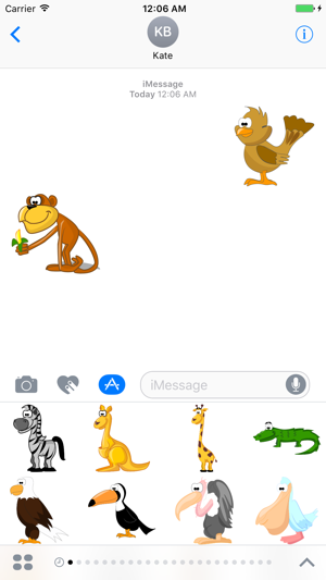 Big Set Cute Animals Sticker for iMessag