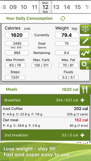 CaloryGuard - Track calories