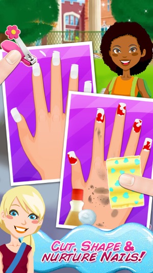 High School Nail Art Nail Salon - Girls Game!(圖2)-速報App