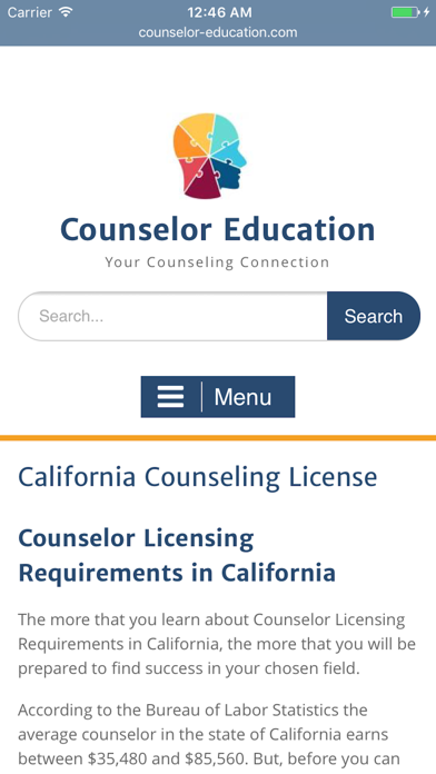 How to cancel & delete Counselor License Requirements from iphone & ipad 1