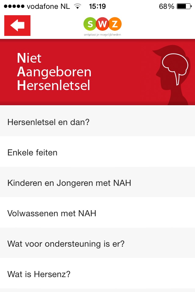 NAH-wijzer screenshot 2