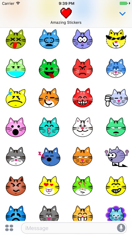 Face Cat Stickers