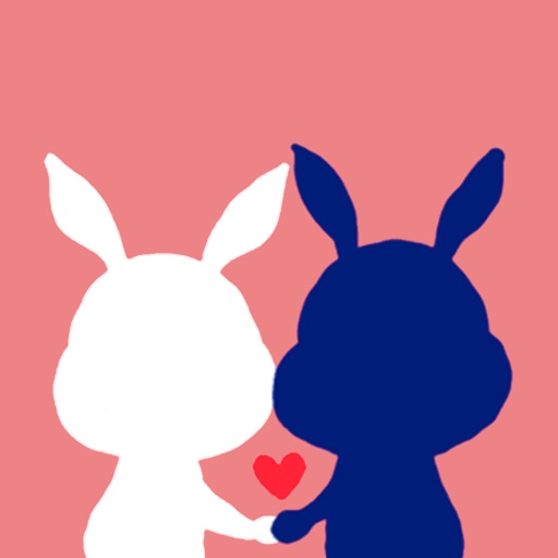 Couple Lovers Bunnys Stickers