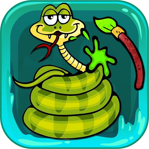 Drawing for kid Game Snake Icon