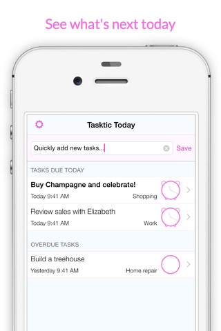 Tasktic - manage your tasks, not a task manager screenshot 3