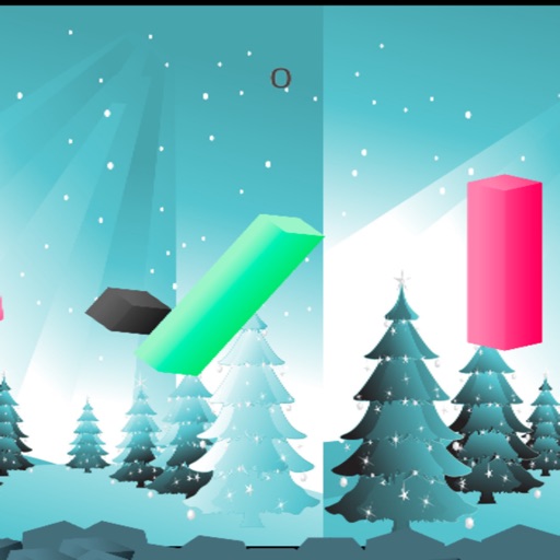 Black boxes jump Stick to colors game for kids icon