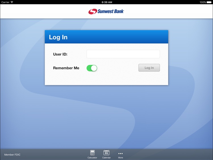 Sunwest Bank for iPad