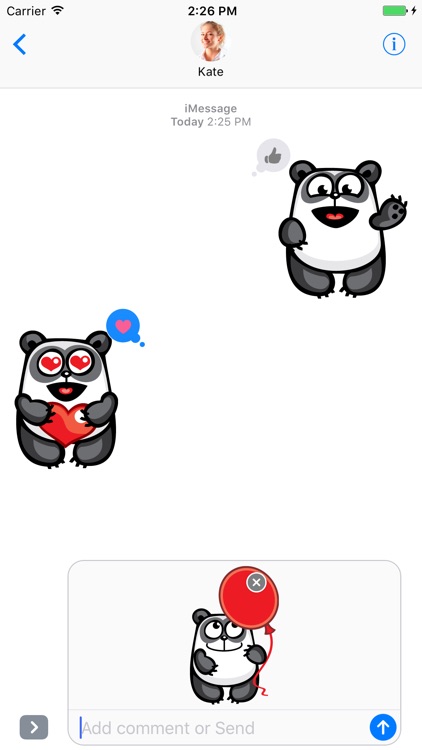 Fun Panda - Stickers for iMessage screenshot-3