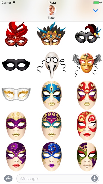 Carnival Mask - Stickers for iMessage screenshot-3