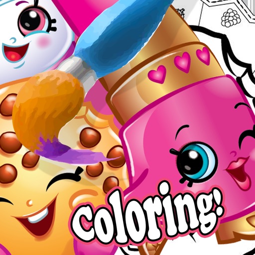 SweetColor app for shopkins coloring free to kids iOS App