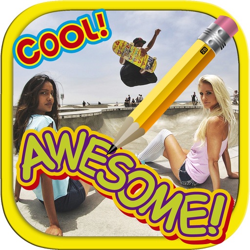 Write text and draw on photos. icon