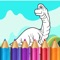 Coloring game for kids - Cute Dinosaurs is virtual coloring book