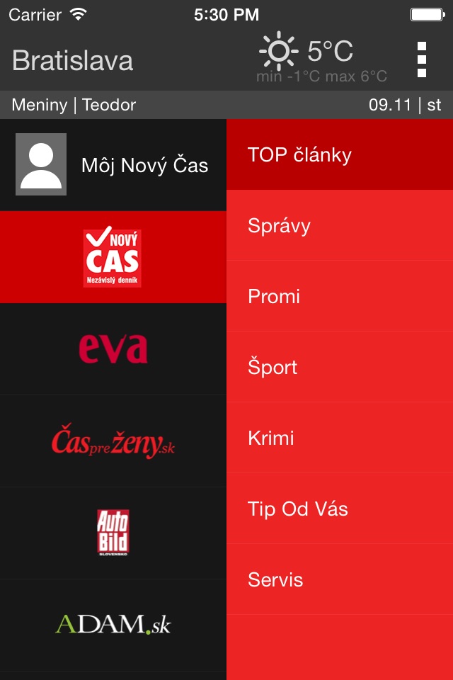 novycas.sk screenshot 3