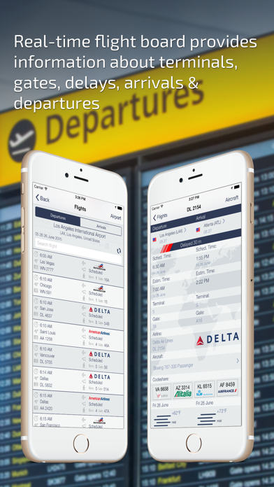 Flight Status – Live Airport Departures & Arrival Information. Airports Flight Board. Screenshot 2