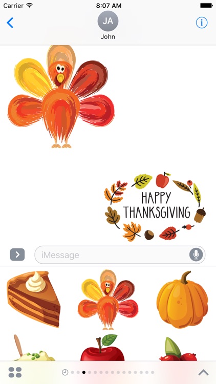 Thanksgiving Stickers #1