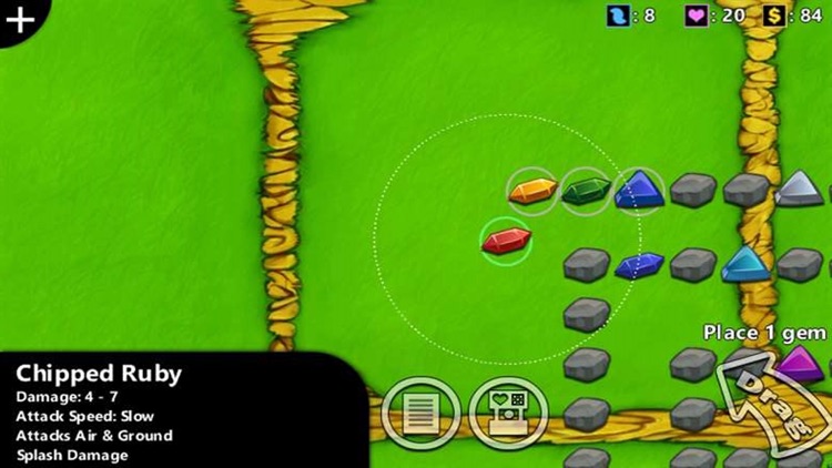 GEM TD - Synthetic stone tower defense game screenshot-3