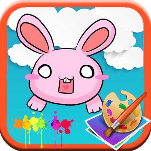 Baby Animal Cartoon Coloring Version Icon