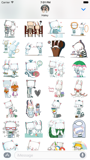 Megapack Cat & Hare  –  Couples Stickers Screenshot