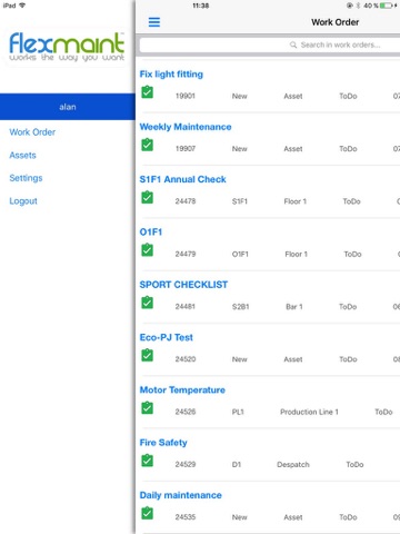 FlexMaint Mobile screenshot 2