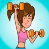 Gym Girl Workout ● Emoji&Stickers for iMessage