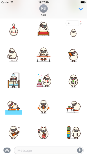 Franky Sheep animated stickers pack(圖2)-速報App