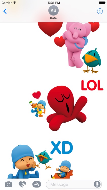 Pocoyo Stickers for Messages