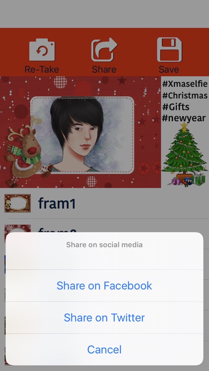 Merry Christmas Photo Fram-xmas selfie elfyoursel