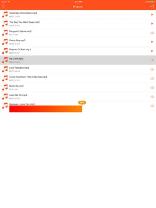 Captura de Pantalla 2 Music Cloud - Songs Player for GoogleDrive,Dropbox iphone