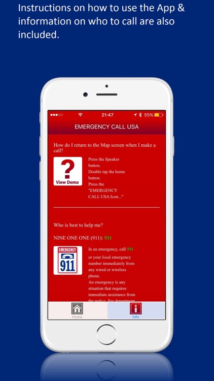 EMERGENCY CALL USA: Call 9-1-1 & Contacts screenshot-4