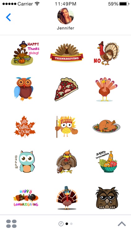Happy ThanksGiving Stickers for iMessage
