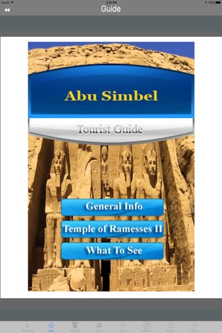 Abu Simbel Archaeological Site Egypt Tourist Guide screenshot 3