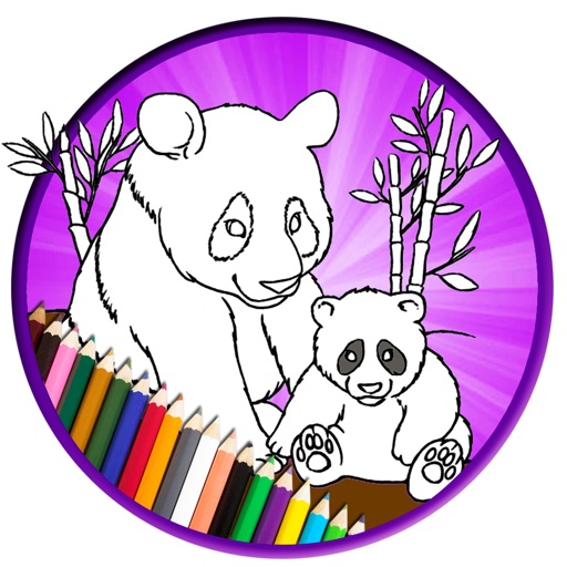 Super Panda Jungle Swing Story Coloring Book Game iOS App
