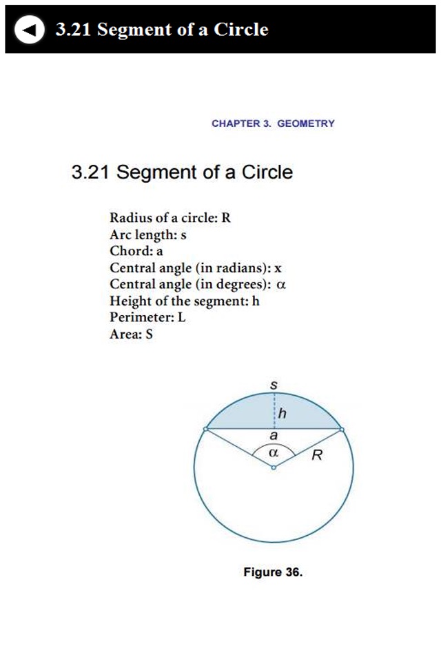 Math formulae handbook screenshot 4