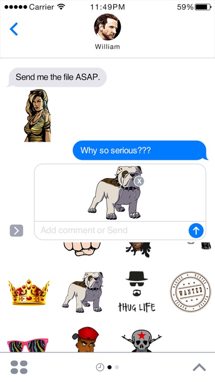 ThugLife Stickers for iMessage