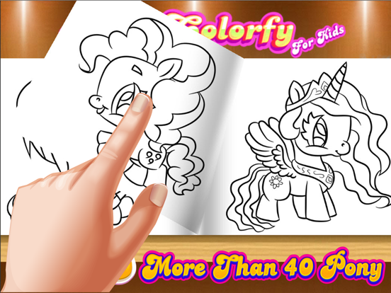 Pony Coloring Books - ぬりえ どもゲーム 塗り絵 キッズのおすすめ画像2