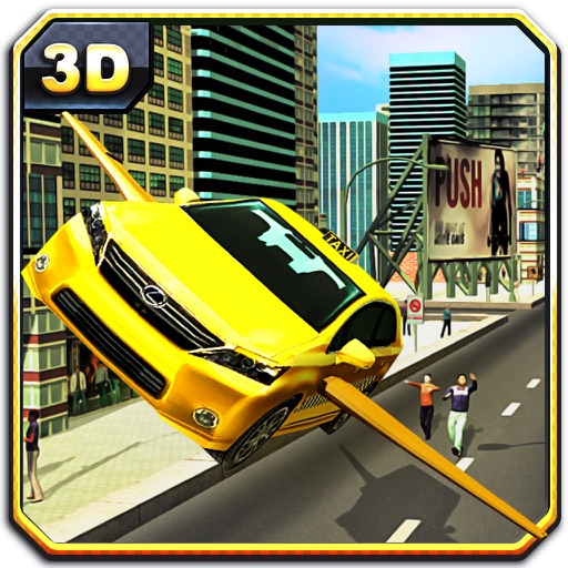 Flying Taxi Simulator- Cab Driving & Parking Icon