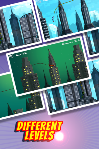 Superhero Swing - Pocket Edition Rope n Fly Game screenshot 3