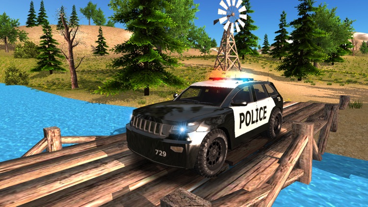 Police Car driving Offroad 4x4 screenshot-4