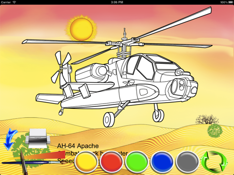 Вертолеты - Раскраска screenshot 4