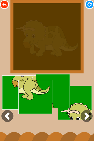 Dinosaur puzzle Doodle Colorin screenshot 4